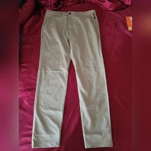AMERICAN EAGLE PANTS MENS 32X34 BEIGE ACTIVE FLEX ATHLETIC STRECH SLIM COMFORT